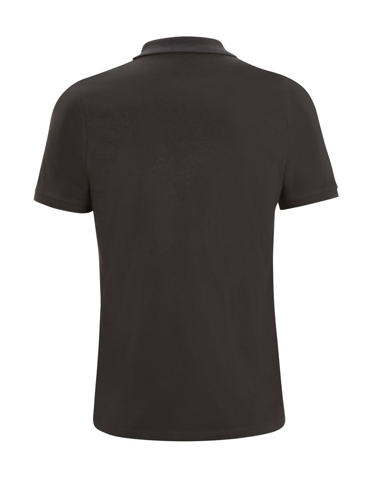 Elevate Your Style with the Men's Slim Cut Jersey Polo Shirt in Ash Black