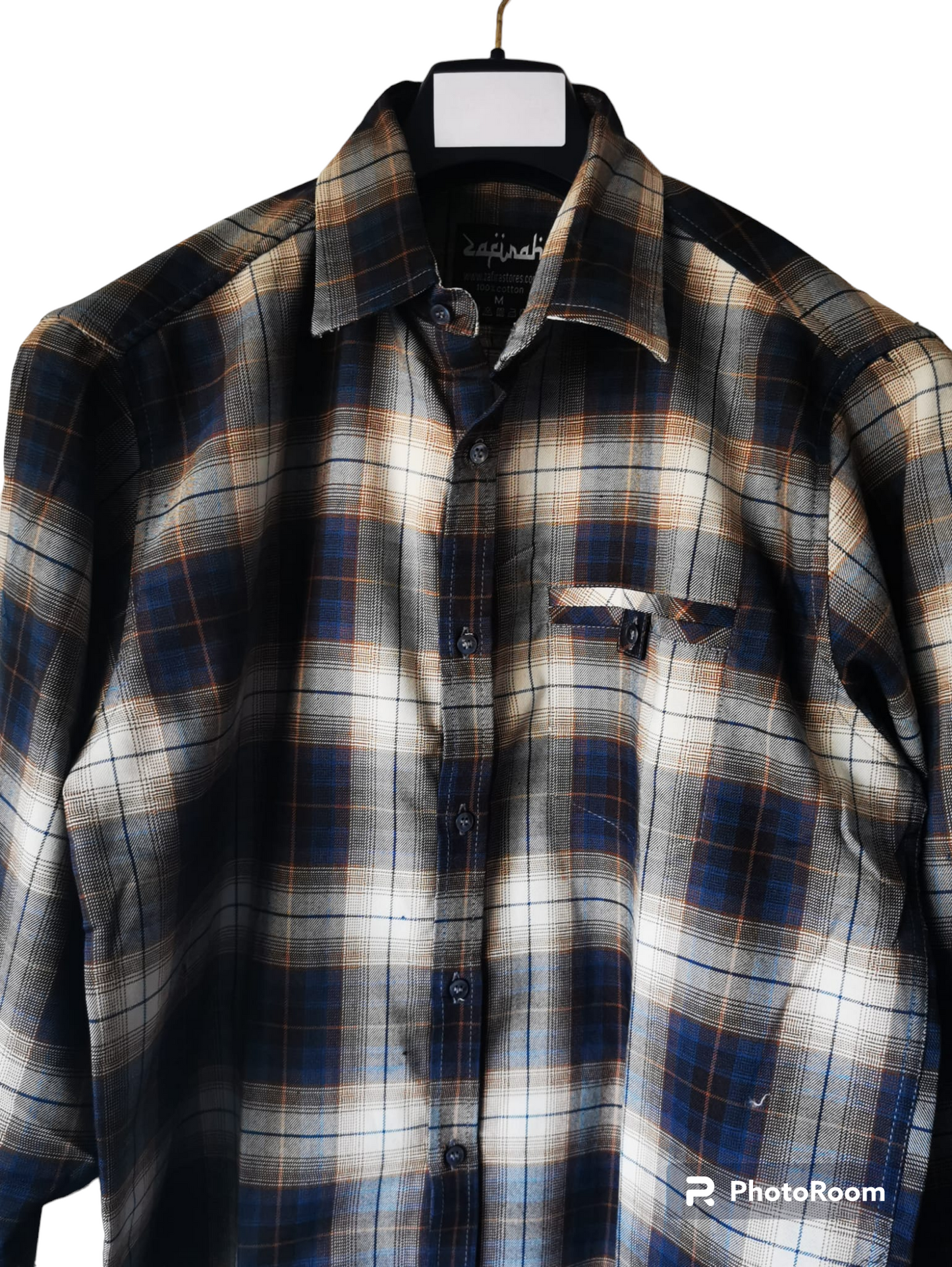 Timeless Checkered Charm: Men's Casual Pure Cotton Long Classic Sleeve Shirt