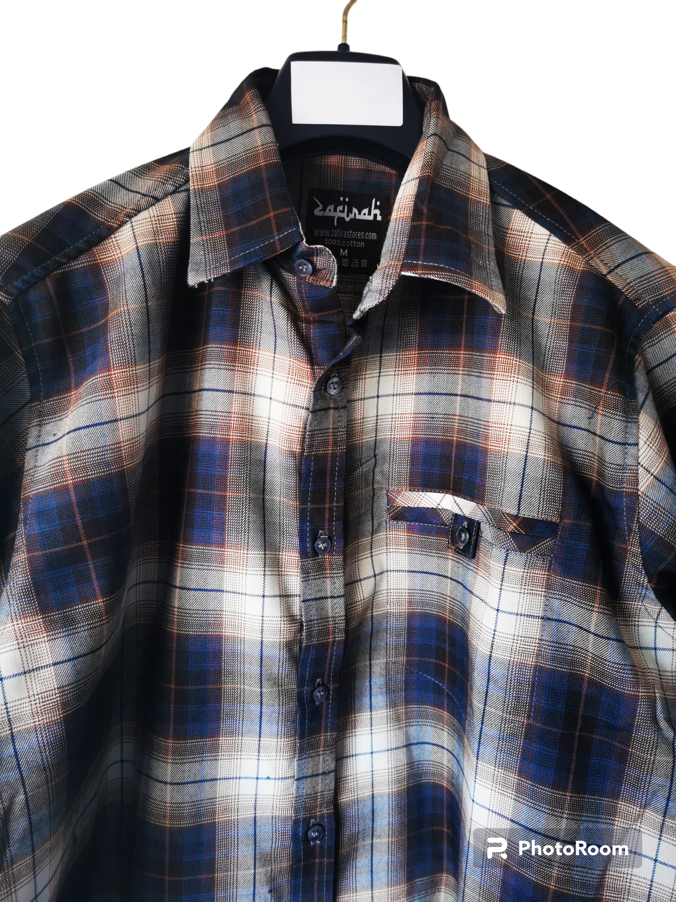 Timeless Checkered Charm: Men's Casual Pure Cotton Long Classic Sleeve Shirt