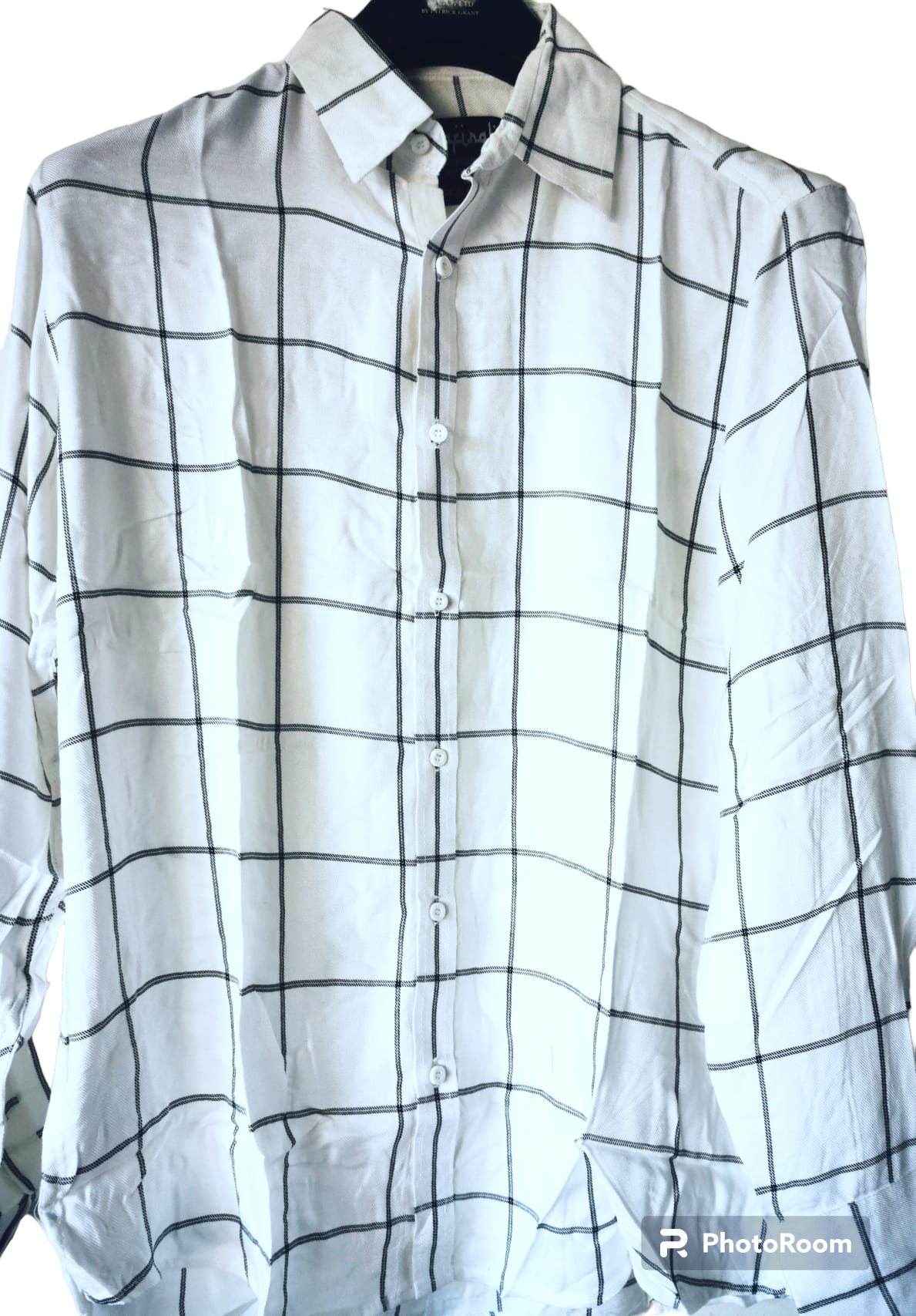 Elevate Your Style with Our Men's Pure Cotton Long Classic Sleeve White Checked Shirt